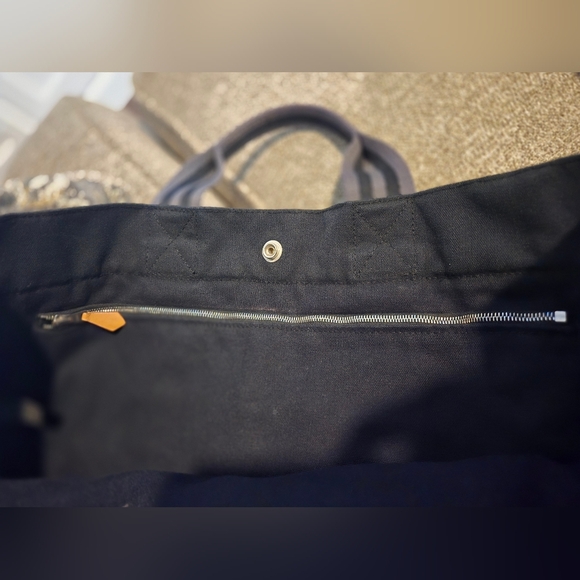 Hermes Black Canvas Tote Bag - Picture 3 of 10
